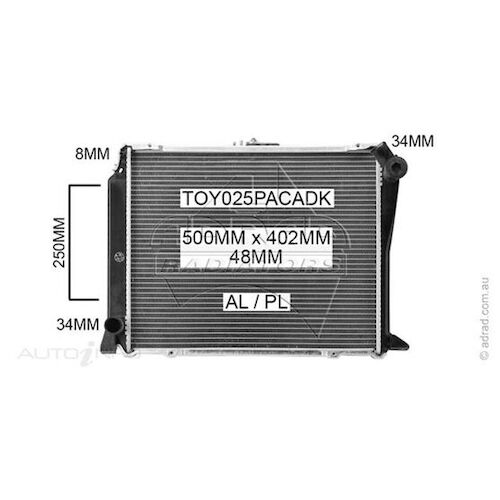 Adrad Radiator - TOY025PACADK