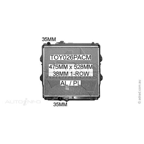 Adrad Radiator - TOY026PACM