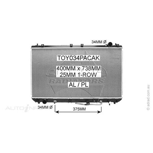 Adrad Radiator - TOY034PACAK