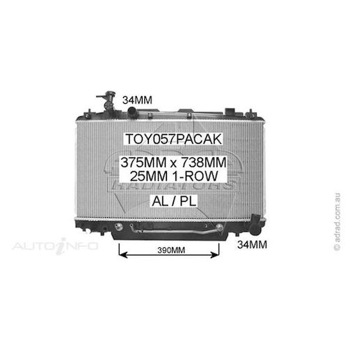 Adrad Radiator - TOY057PACAK