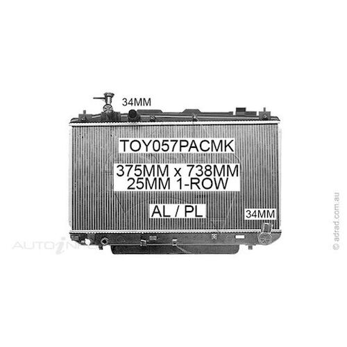 Adrad Radiator - TOY057PACMK