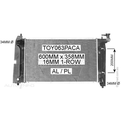 Adrad Radiator - TOY063PACA
