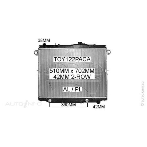 Adrad Radiator - TOY122PACA