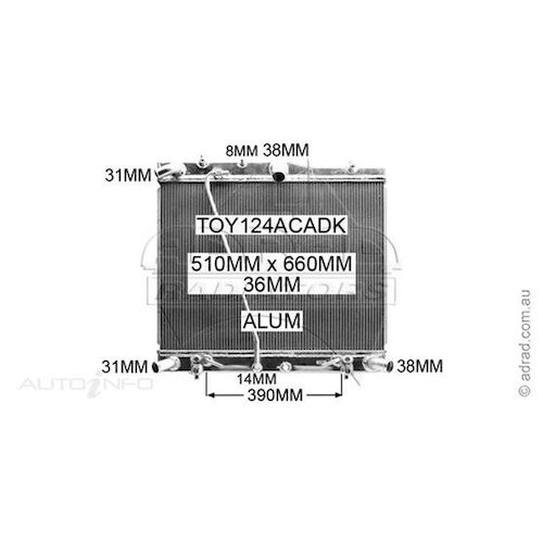 Adrad Radiator - TOY124ACADK