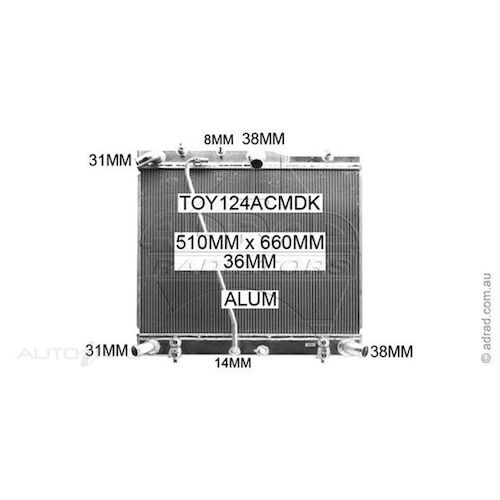 Adrad Radiator - TOY124ACMDK