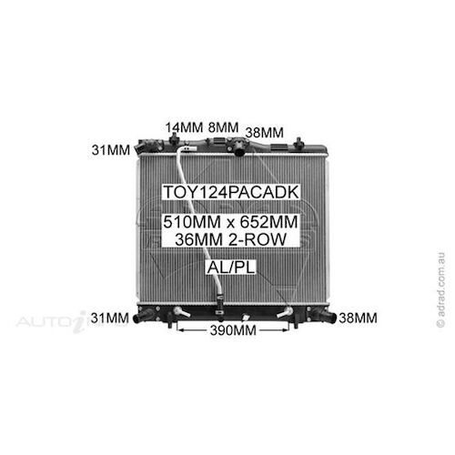 Adrad Radiator - TOY124PACADK