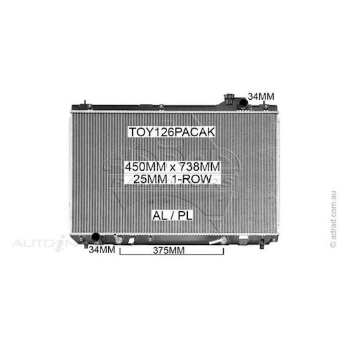 Adrad Radiator - TOY126PACAK