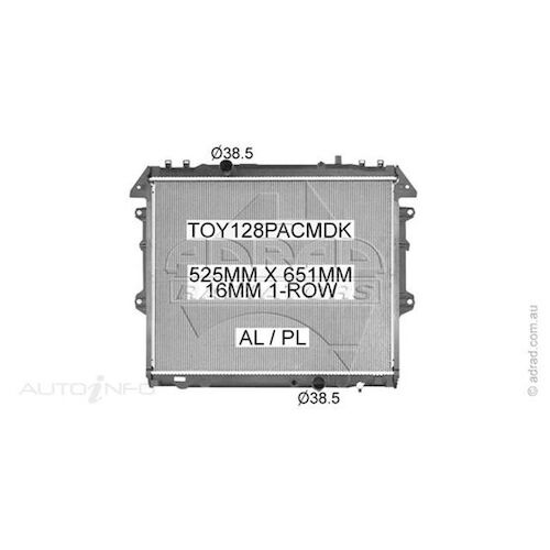 Adrad Radiator - TOY128PACMDK