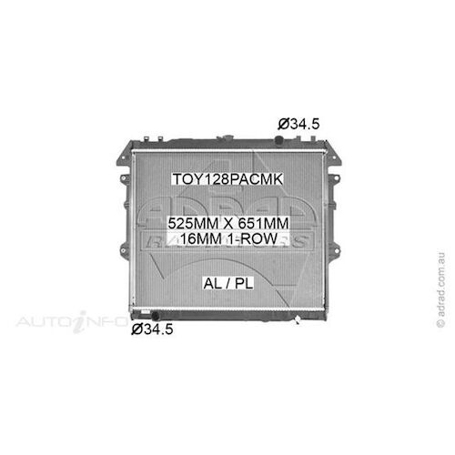 Adrad Radiator - TOY128PACMK
