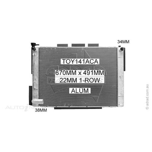 Adrad Radiator - TOY141ACA