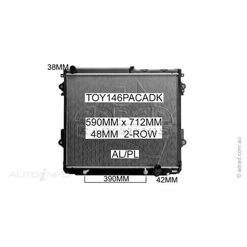 Adrad Radiator - TOY146PACADK