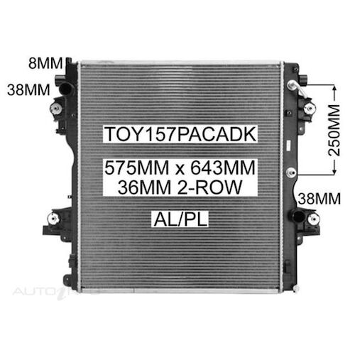Adrad Radiator - TOY157PACADK