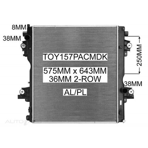 Adrad Radiator - TOY157PACMDK