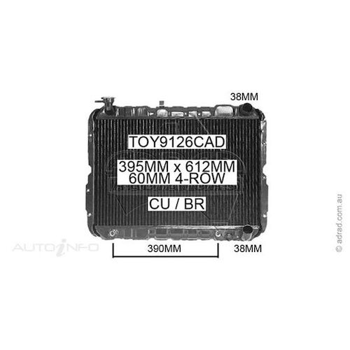 Adrad Radiator - TOY9126CAD