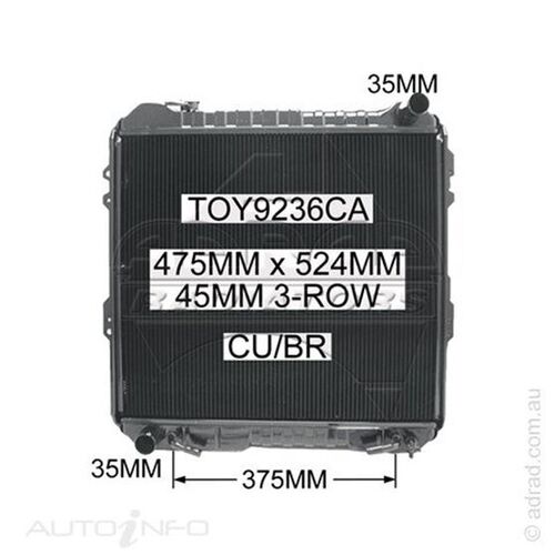 Adrad Radiator - TOY9236CA