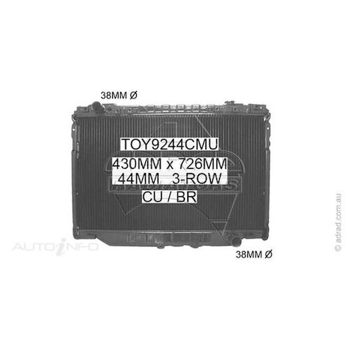Adrad Radiator - TOY9244CMU