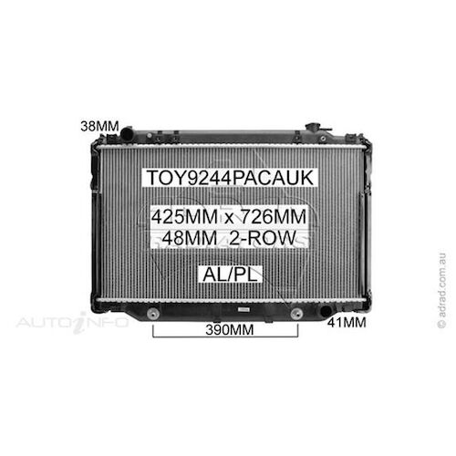 Adrad Radiator - TOY9244PACAUK