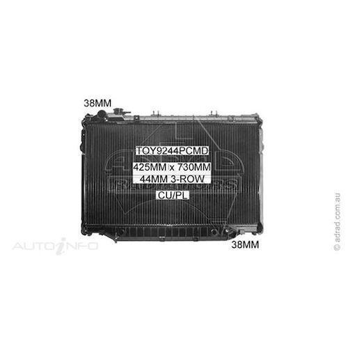 Adrad Radiator - TOY9244PCMDK
