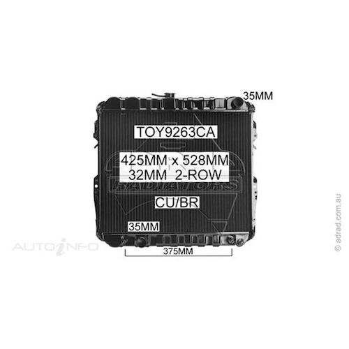 Adrad Radiator - TOY9263CA