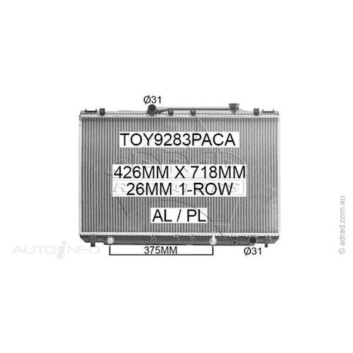 Adrad Radiator - TOY9283PACA