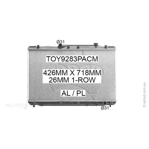 Adrad Radiator - TOY9283PACMK