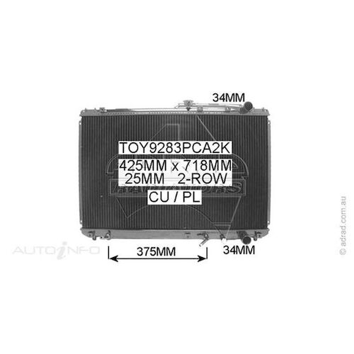 Adrad Radiator - TOY9283PCA2K