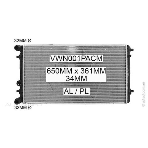 Adrad Radiator - VWN001PACM