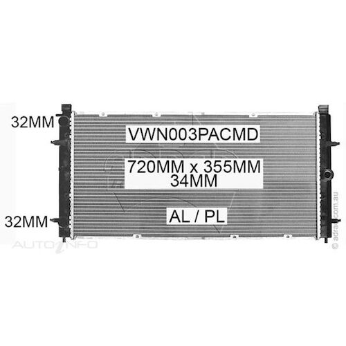 Adrad Radiator - VWN003PACMD