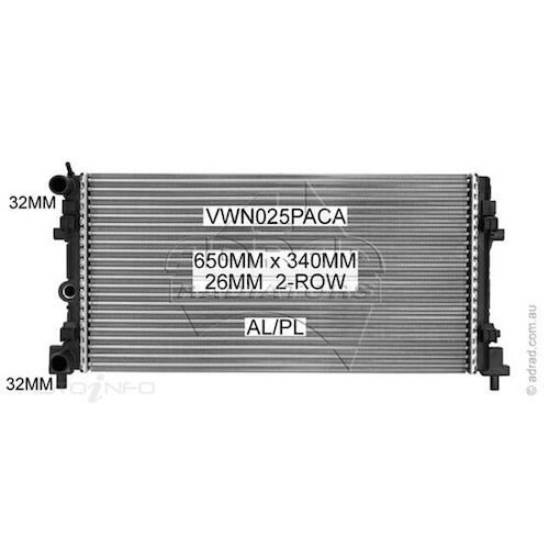 Adrad Radiator - VWN025PACA
