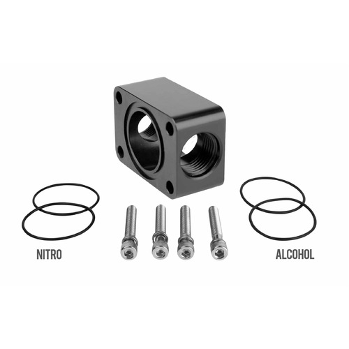 AEROMOTIVE Distribution Block, Spur Gear Pump, 2x AN-10(11740)