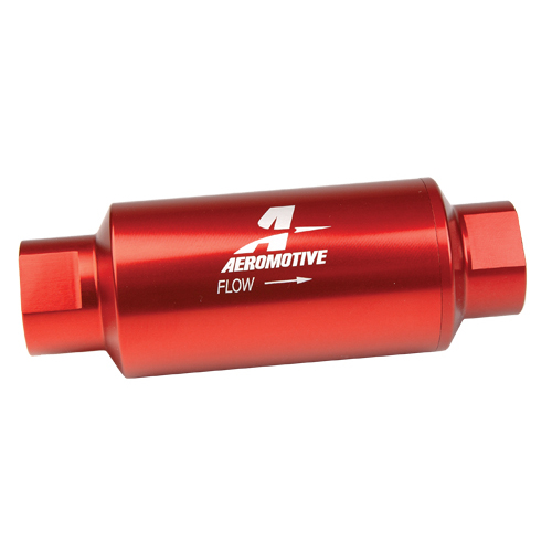AEROMOTIVE 40 Micron, ORB-10 Red Fuel Filter(12335)