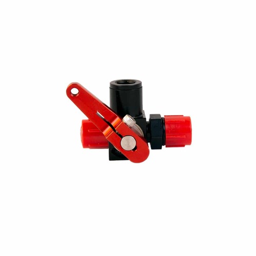 AEROMOTIVE Valve, Shut Off, Three Way, Bulkhead, AN-06(44607)