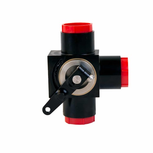 AEROMOTIVE Valve, Shut Off, Three Way, AN-10(44613)
