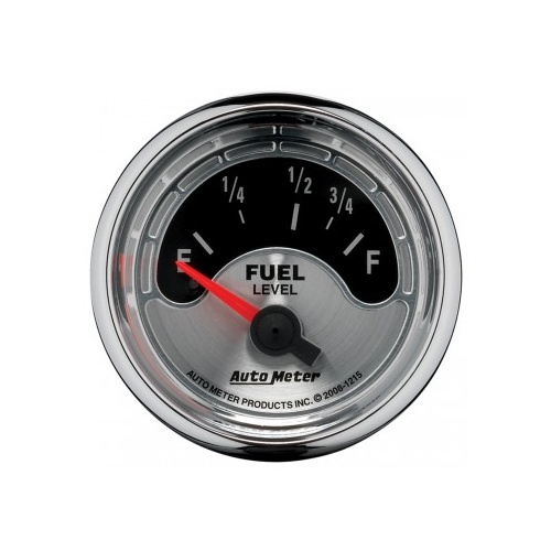 AUTOMETER GAUGE 2-1/16" FUEL LEVEL,73-10 ?,AIR-CORE,AM MUSCLE # 1215