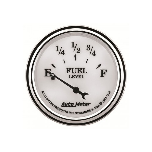 AUTOMETER GAUGE 2-1/16" FUEL LEVEL,240- 33 ?,AIR-CORE,LED,SSE,OTWII # 1216
