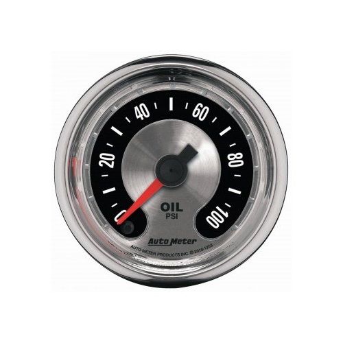 AUTOMETER GAUGE 2-1/16" OIL PRESSURE,0-100 PSI,STEPPER MOTOR,AMERICAN MUSCLE # 1253