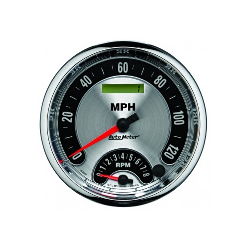 5" TACHOMETER/SPEEDOMETER COMBO,8K RPM/120 MPH,ELECTRIC,AMERICAN MUSCLE # 1295