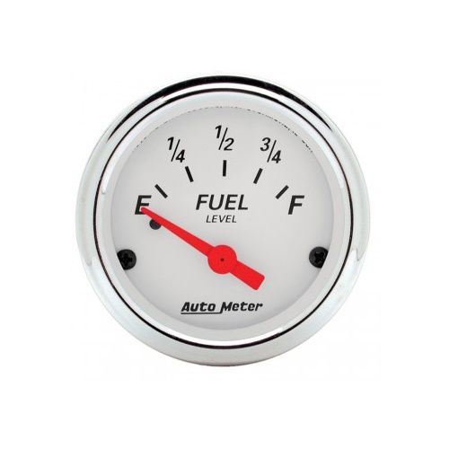 AUTOMETER GAUGE 2-1/16" FUEL LEVEL,0-90 ?,AIR-CORE,GM,ARCTIC WHITE # 1315