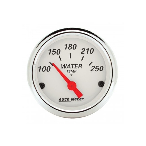 AUTOMETER GAUGE 2-1/16" WATER TEMPERATURE,100-250F,AIR-CORE,ARCTIC WHITE # 1337
