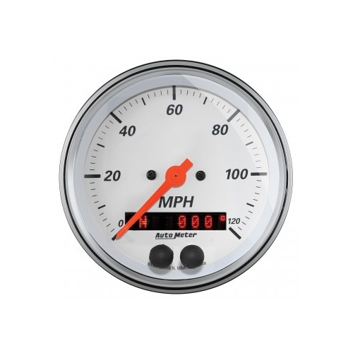 AUTOMETER GAUGE 3-3/8" GPS SPEEDOMETER,0-120 MPH,ARCTIC WHITE # 1349