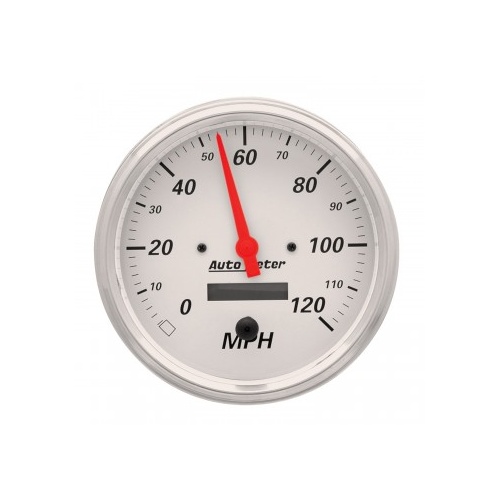AUTOMETER GAUGE 5" SPEEDOMETER,0-120 MPH,ELECTRIC,ARCTIC WHITE # 1389