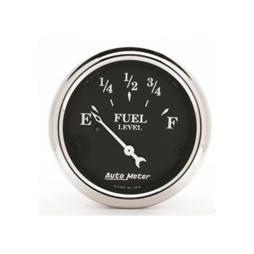 AUTOMETER GAUGE 2-1/16" FUEL LEVEL,0-90 ?,AIR-CORE,OLD TYME BLACK # 1715