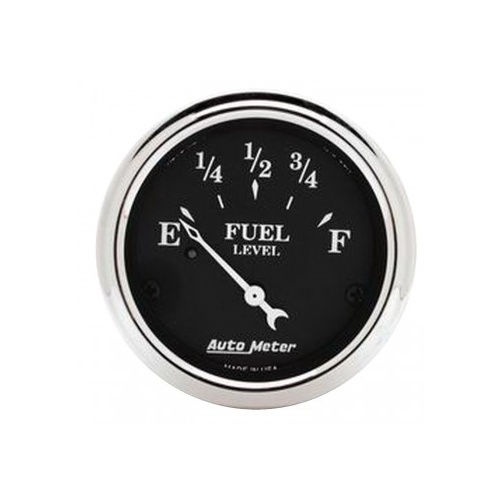 AUTOMETER GAUGE 2-1/16" FUEL LEVEL,240-33 ?,AIR-CORE,OLD TYME BLACK # 1717