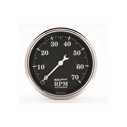 AUTOMETER GAUGE 3-1/8" IN-DASH TACHOMETER,0-7,000 RPM,OLD TYME BLACK # 1798