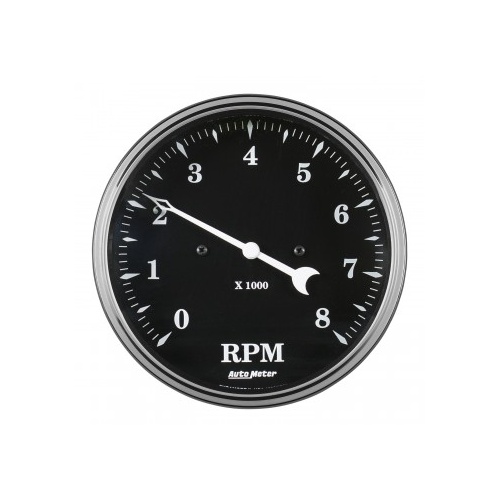 AUTOMETER GAUGE 5" TACHOMETER,8K RPM,IN-DASH,OLD TYME BLACK # 1799