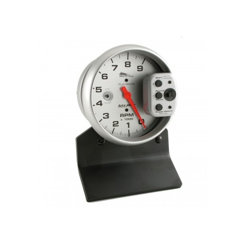 AUTOMETER GAUGE 5" TACHOMETER,0-9,000 RPM,SILVER,PRO-CYCLE # 19264