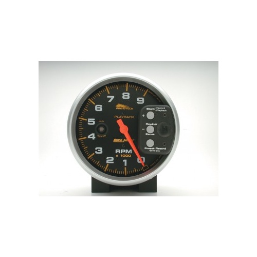 AUTOMETER GAUGE 5" TACHOMETER,0-9,000 RPM,BLACK,PRO-CYCLE # 19266