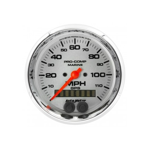 AUTOMETER GAUGE 3-3/8" GPS SPEEDOMETER,0-120 MPH,MARINE CHROME # 200637-35