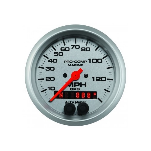 AUTOMETER GAUGE 3-3/8" GPS SPEEDOMETER,0-140 MPH,MARINE SILVER # 200638-33