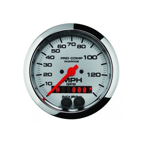 AUTOMETER GAUGE 3-3/8" GPS SPEEDOMETER,0-140 MPH,MARINE CHROME # 200638-35